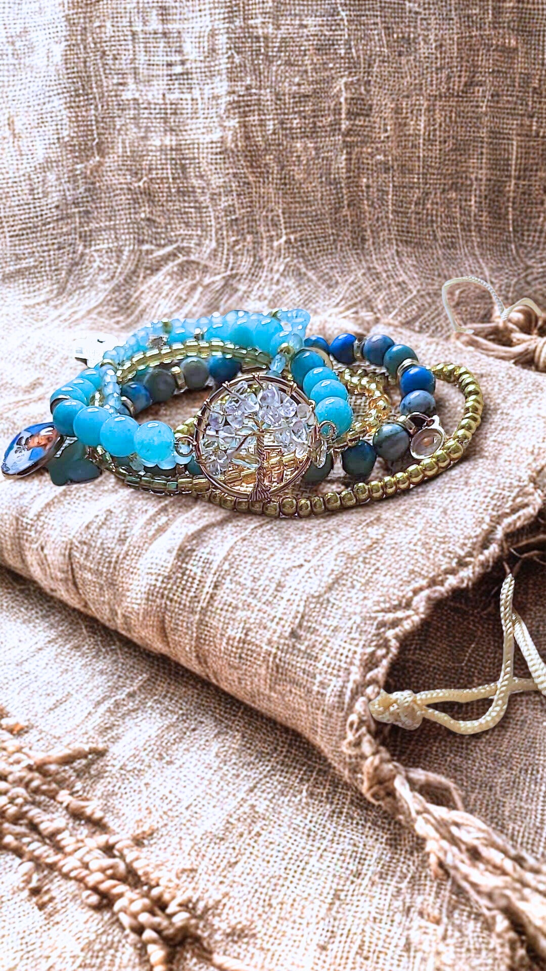 Custom Beaded Bracelet Set