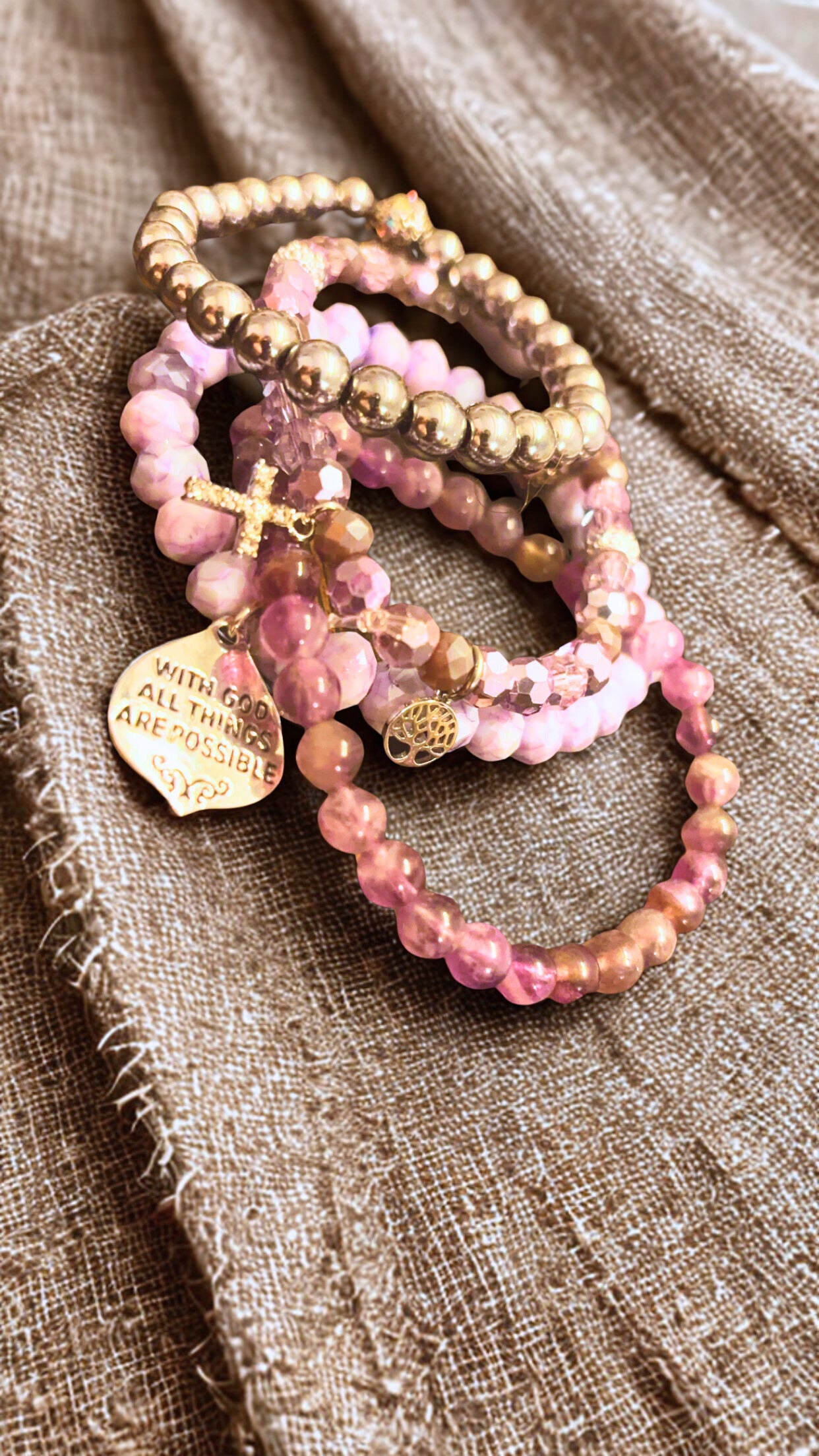 Custom Beaded Bracelet Set