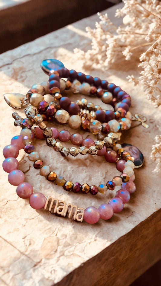 Custom Beaded Bracelet Set