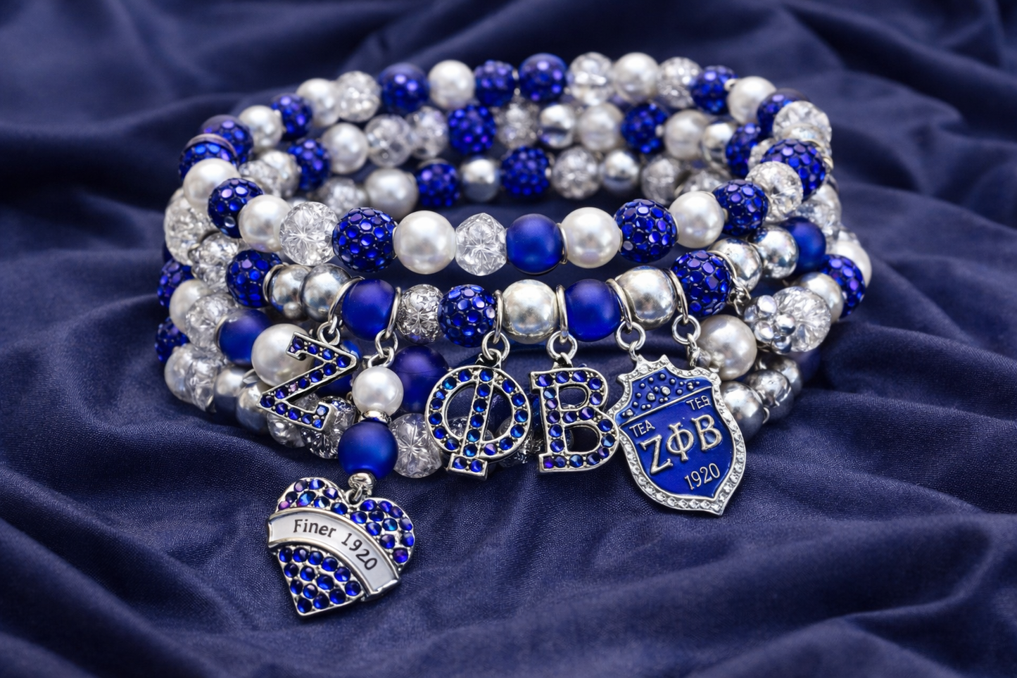 Zeta Phi Beta Specialty Pieces (4-5 Custom Charms)